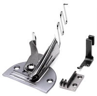 A10 Rouleau à lit plat double pour matériaux fins, pour l'enroulement des bords à angle droit, accessoire de machine à coudre pour enrouleur de bords à moteur cylindrique