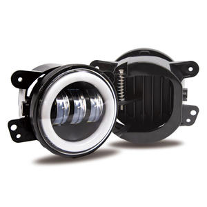 Convient aux phares antibrouillard de voiture <span class=keywords><strong>Jeep</strong></span> <span class=keywords><strong>Wrangler</strong></span>, 30w LED 4-inch White and Yellow halo Angel Eye LED Fog Lights for Car Modification - Product Image 5