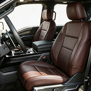 Accessoires intérieurs de voiture en cuir, housses imperméables pour sièges auto, vente en gros OEM pour Ford F150 - Product Image 1