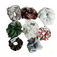 Accessoires pour cheveux coréens, vert avec imprimé floral, style forêt, grandes attaches pour cheveux