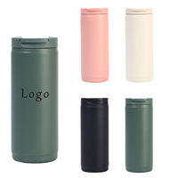 Gobelet à café isotherme en acier inoxydable 304 à double paroi, sans BPA, anti-fuite, 380 ml, avec logo personnalisé, moderne, pour la rentrée scolaire