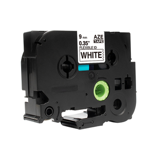 Aimo Wholesale Compatible P-Touch Aze TZe-FX221 <span class=keywords><strong>Ruban</strong></span> d'étiquetage noir et blanc <span class=keywords><strong>pour</strong></span> <span class=keywords><strong>étiqueteuse</strong></span> 9mm - Product Image 2