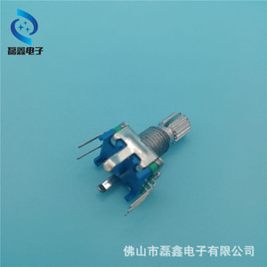 Ec11 Rotary Encoder 15mm Knurled Shaft With <b>Push</b> <b>Button</b> <b>Switch</b> Vertical Orientation Terminal Pins - Product Image 5