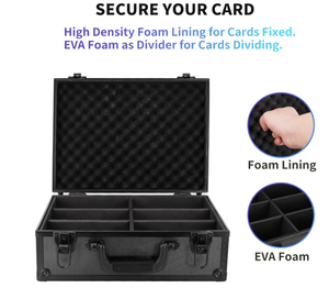 Boîte de rangement en aluminium et polyester de haute qualité pour cartes de sport, vente en gros d'usine, étui pour cartes gradées, rangement pour cartes de visite - Product Image 6