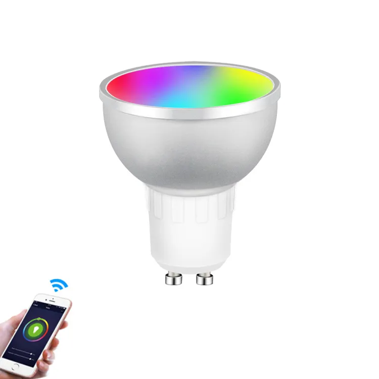 Commercio all'ingrosso di smart tuya controlled wifi uso domestico tuya controllato gu10 intelligente del punto del soffitto led moderna luce del punto