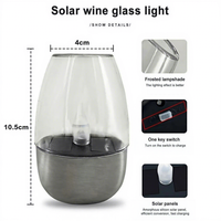 Bestseller Solarbetriebene Flammenlose LED-Kerzenlichter Hochwertig Hochgradig Wasserdicht IP44 Edelstahl für den Außenbereich