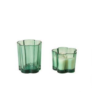 Flower Shaped Scented <b>Candles</b> In Glass For Wedding Aromatherapy Gift <b>Set</b> - Product Image 4