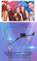 Huanyji HYJ-3604 – Machine photobooth rotative à 360° en alliage d'aluminium, facile à assembler, pour appareils photo reflex, iPad et smartphones, impression en libre-service