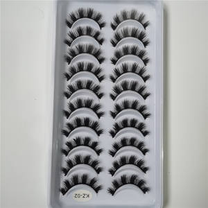 Crea tu propia marca, 10 pares de pestañas vegana, naturales, hechas a mano, 5d, desgastadas, falsas - Product Image 4