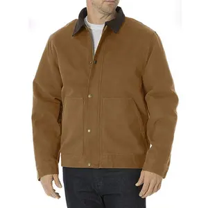 Gran oferta de logotipo personalizado hombres gruesos Carhart chaqueta de trabajo