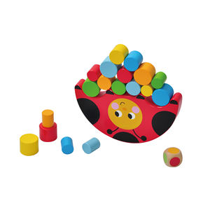 Juego <span class=keywords><strong>de</strong></span> Equilibrio <span class=keywords><strong>de</strong></span> Madera Natural con Forma <span class=keywords><strong>de</strong></span> Mariquita Educativo y Elegante - Product Image 1