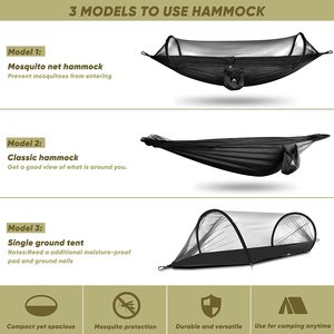 WOQI Outdoor Leisure <b>Hammocks</b> Camping Stand Sleeping Lightweight and Compact Backpacking <b>Hammock</b> - Product Image 3