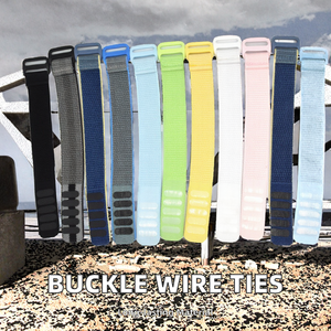 Khóa tái sử dụng tùy chỉnh dây cổ tay dây móc vòng tự dính buộc đồng hồ ban nhạc quan hệ cáp cinch dây đai 100% nylon - Product Image 4