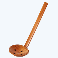 Cuillère Ramen en en bois poignée en bambou cuillère Logo personnalisé vaisselle ustensile en gros cuillère à café naturel