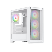 Boîtier PC Gamer à Vente Chaude, Boîtier d'Ordinateur ATX, Boîtier PC de Bureau en Verre Trempé, Prise en Charge du Refroidissement Liquide de 360 mm