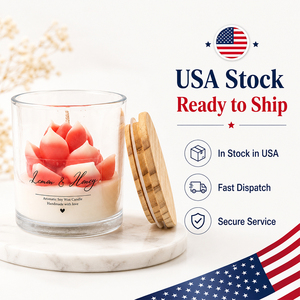 Vela Aromática Ecológica AIKUN de Cera de Soya en Vaso de Vidrio con Diseño Floral, Stock Local en EE. UU., Vela de Regalo para Aromaterapia - Product Image 1