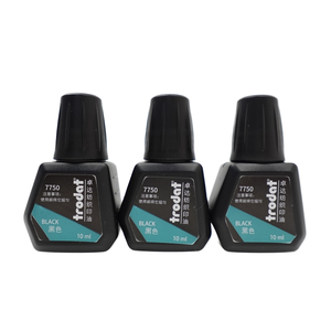 Trodat 7750 tinta de tela negra lavable 10ml para sello de marcado textil en <span class=keywords><strong>ropa</strong></span> <span class=keywords><strong>infantil</strong></span> para uso de Oficina no es fácil de desvanecer - Product Image 1