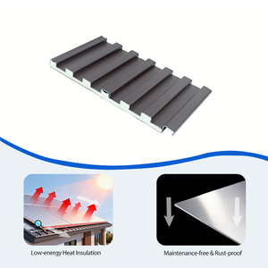 Revêtement mural en aluminium de qualité architecturale 6063-T5, revêtement PVDF, anti-UV, isolant thermique, panneau mural à lamelles pour façade - Product Image 5