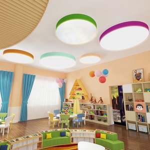 Plafonnier LED rond à double alimentation intérieure 2025, capteur Tri-cct Dali, dimmable, maison intelligente, 160LM/W, UGR<<span class=keywords><strong>19</strong></span>, plafonnier LED rond - Product Image 4