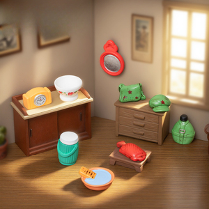 Boîte isolante rétro et nostalgique Weij Landscape, réveil, <span class=keywords><strong>objet</strong></span> décoratif DIY, accessoires de bureau, petite boîte pour voiture - Product Image 1