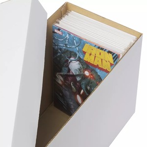 Boîte de rangement en carton ondulé pour magazines et bandes dessinées courtes - Product Image 3