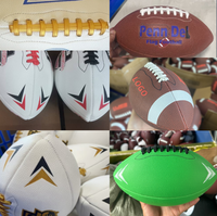Ballon de football américain personnalisé avec logo, OEM, pour entraînement de ligue, jeunes et adultes, ballon de football américain imprimé sur mesure