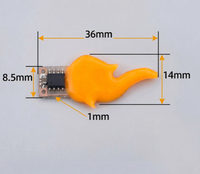 20 pièces LED à filament 3V à effet de flamme vacillante, pour décoration DIY, ampoule de lampe bougie, accessoires de diode, puce COB