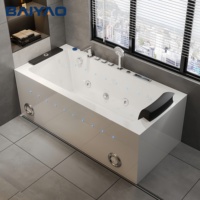 Bañera de Hidromasaje Inteligente Independiente para 1 Persona, de Acrílico, con Masaje, de Lujo para Hotel, con Grifo, de Foshan