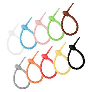 Attaches de Serrage Réutilisables Multicolores Personnalisables avec Logo, en Câble Torsadé, Réglables, pour Sacs, Sangles Polyvalentes - Product Image 1