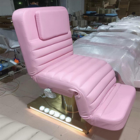 HICOMED Lit de massage électrique de grande taille Mobilier de salon de beauté à double contrôle Lit cosmétique pour cils Lit de beauté à levage électrique