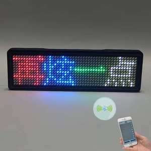 Placa de Identificación LED BT con Nombre Personalizable, Programable por Aplicación, Tablero de Mensajes Desplazables, Mini Pantalla LED HD para Texto, Dígitos y Patrones - Product Image 6