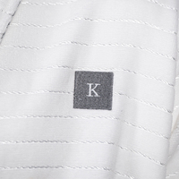 Peignoir Bouclette Coupée Unisexe Grande Taille 100 % Coton Doux et Respirant avec Logo Personnalisé, Peignoir d'Hôtel Blanc d'Hiver pour Hommes et Femmes