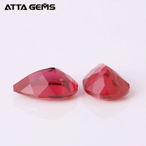 Laboratoire Cultivé 8*6mm Poire Coupé #5 Rubis Imitation <span class=keywords><strong>Pierre</strong></span> de Corindon Prix Par Carat - Product Image 6