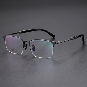 H2335 New Tinh Khiết Titan + Oxhorn Khung Quang Học Thời Trang Titan Kính Bất Trâu Sừng Kính - Product Image 5