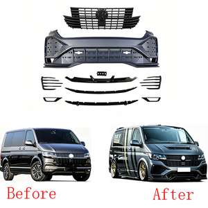 Per <span class=keywords><strong>Volkswagen</strong></span> Transporter <span class=keywords><strong>T5</strong></span> T6 T6.1 <span class=keywords><strong>Multivan</strong></span> 2012-2024 Griglia Anteriore Paraurti Facelift Accessori di Aggiornamento Esterno - Product Image 1