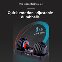 Ensemble d'haltères réglables de 4 à 25 kg avec poignée en acier durable et confortable pour la musculation et les exercices des bras