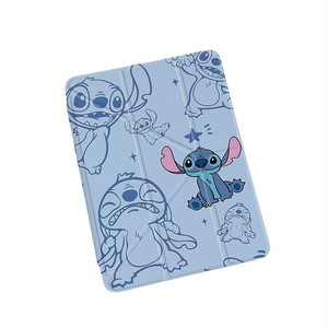 Cute Stitch Cartoon iPad Case 3+Y‑Fold Pen Slot Shockproof Cover for iPad Air 6/<b>7</b> 10.2 Inch Apple <b>Tablet</b> Protective Shell - Product Image 1