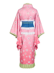 4 Styles Kanroji <span class=keywords><strong>Mitsuri</strong></span> Genya Muichirou Kamado Tanjirou Cartoon <span class=keywords><strong>Cosplay</strong></span> Kimono Anime Costumes Pantalons Jupes pour Hommes Femmes - Product Image 5