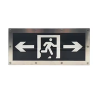 Petite taille étanche LED sécurité d'urgence SORTIE signe lumière contrôle centralisé feu marquage lampe
