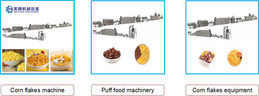 ABB Schneider Breakfast Cereal Production Line 150kg/H Flakes Making Machine