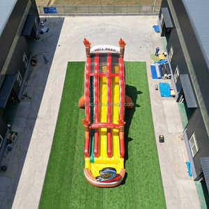 Toboggan <span class=keywords><strong>aquatique</strong></span> gonflable géant de 43 pieds avec deux pistes et piscine, équipement de <span class=keywords><strong>parc</strong></span> <span class=keywords><strong>aquatique</strong></span> commercial à vendre - Product Image 3