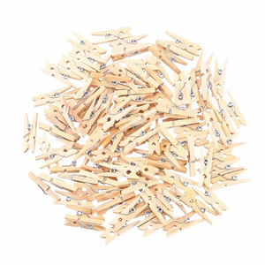 Pinces en bois 2,5 cm-4,5 cm, pinces à <span class=keywords><strong>linge</strong></span> en bois à ressort, épingles en bois pour la maison, la lessive, les loisirs créatifs, la décoration, la fermeture des sacs alimentaires - Product Image 4