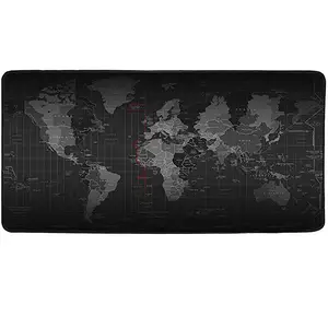 Mousepad, 30*70cm mundo, mapa, silicone, grande, borracha, com borda de travamento, tapete de mouse, gaming, teclado, almofada para laptop pc gamer