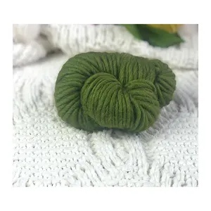 Maglione lavorato a maglia filato all'uncinetto in lana Merino 100% morbido grosso
