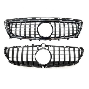 Grille de calandre GT noire style GTR pour <span class=keywords><strong>Mercedes</strong></span> <span class=keywords><strong>CLS</strong></span> W218 2019 2020 <span class=keywords><strong>2021</strong></span> Grille de pare-chocs avant en nid d'abeille - Product Image 2
