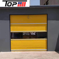 Porte rapide à enroulement flexible en PVC résistant aux chocs pour quai de chargement logistique