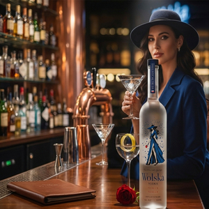<span class=keywords><strong>Vodka</strong></span> Transparente Polaca Premium, Licor Suave y Neutro, 40% ABV, Wolska, 1 Litro, Bebida de Calidad para Cócteles y Bares - Product Image 3