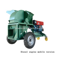 Broyeur à marteaux de moteur diesel électrique de meilleure qualité broyeur de copeaux de bois déchiqueteuse de rasage faisant la machine à vendre