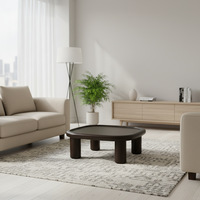 Table basse en bois moderne stable et durable pour le salon
