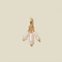 Collier en grappe de perles naturelles d'eau douce de type riz 4-5 mm, plaqué or PVD, fermoir mousqueton, chaîne, cadeau pour femme, vente en gros, personnalisable